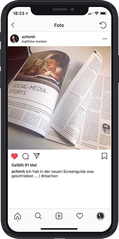 Achim Hepp | PRINT | Screenguide "Social Media Storys"