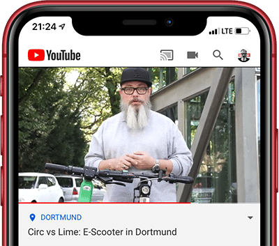Circ vs. Lime: E-Scooter in Dortmund als Video auf YouTube