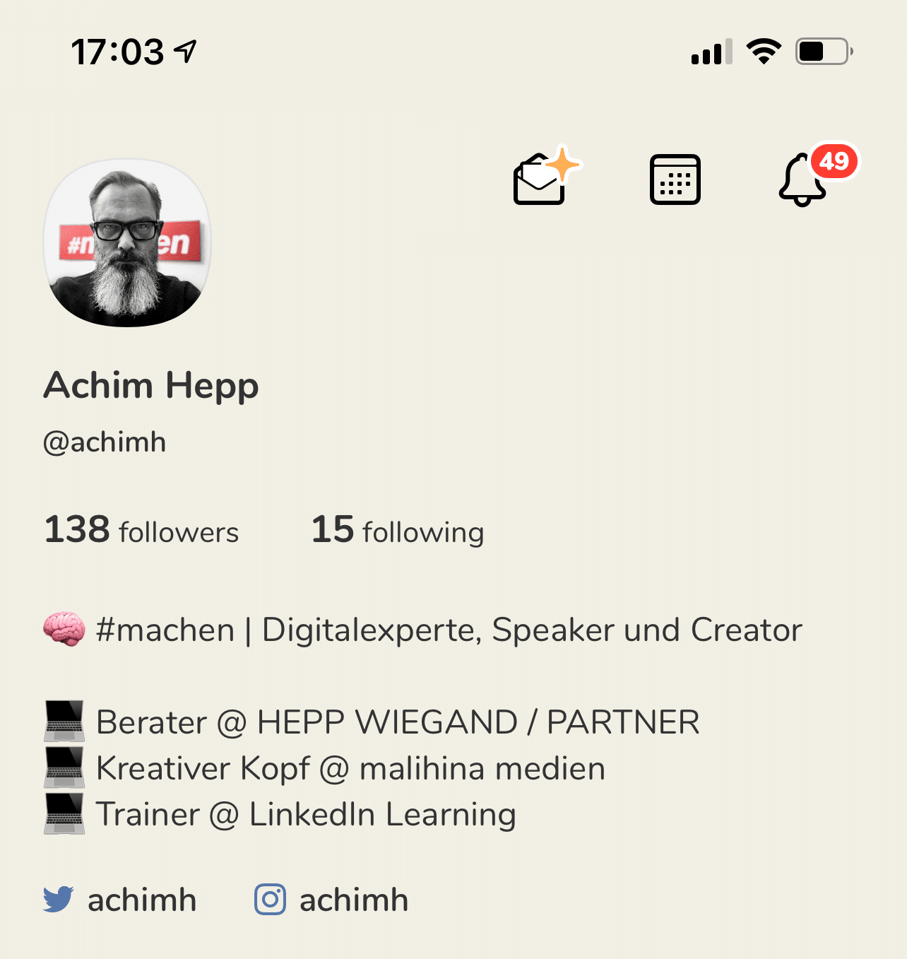 Achim Hepp bei Clubhouse