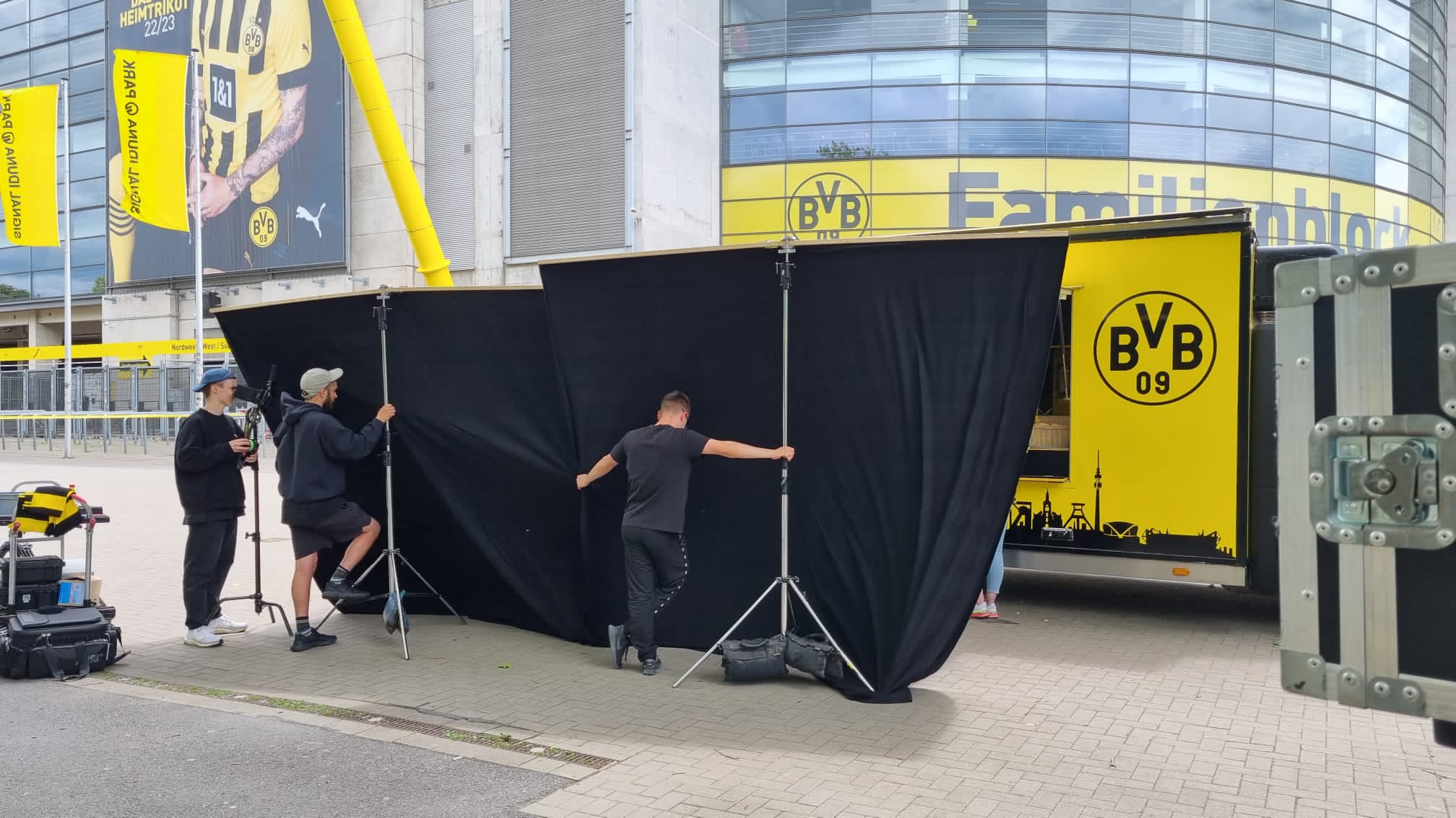 Behind the Scenes beim BVB-Auswärtstrikot-Shooting 2022/23