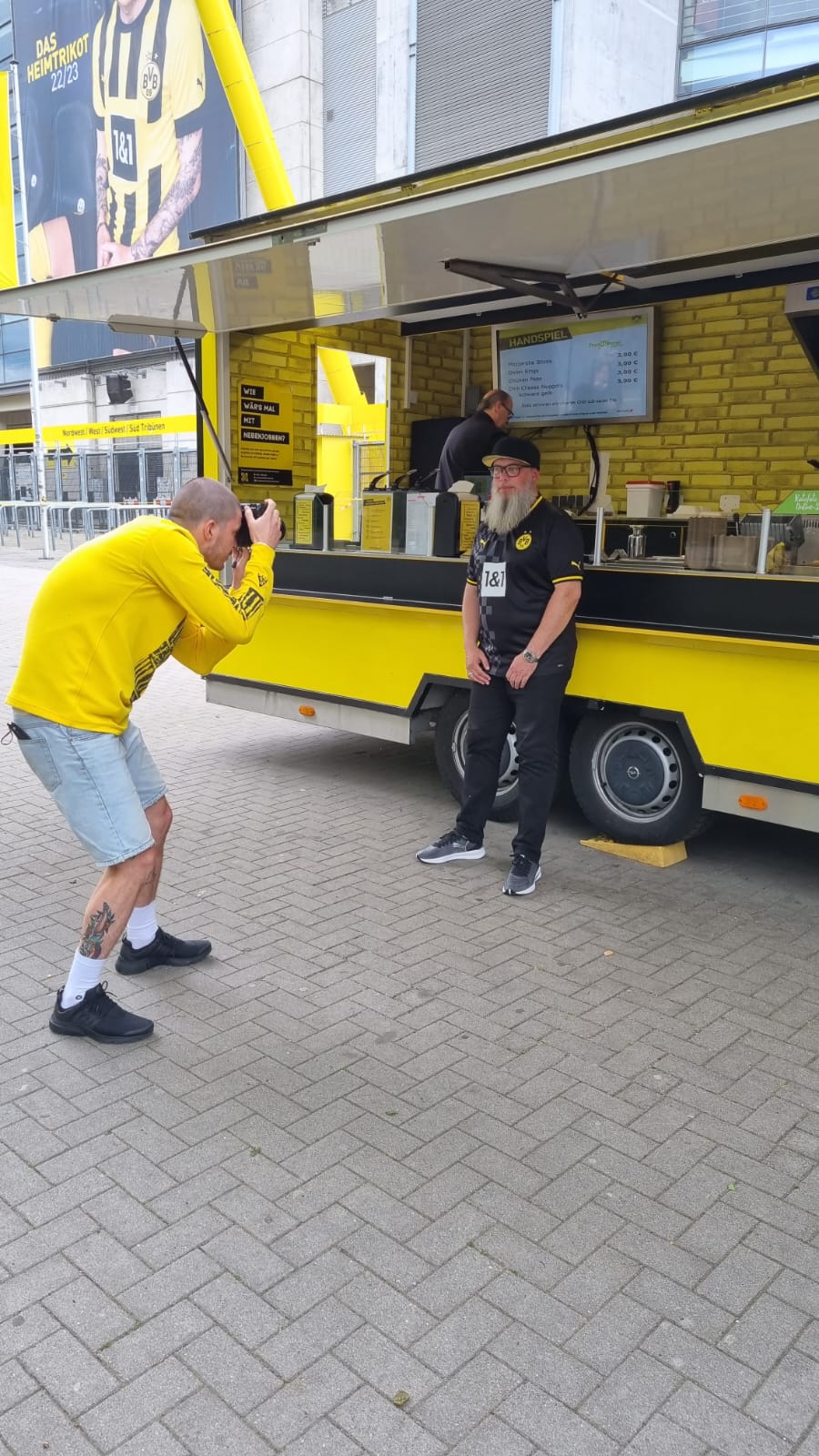 Achim Hepp als Model beim Shooting für das BVB-Auswärtstrikot 2022/23