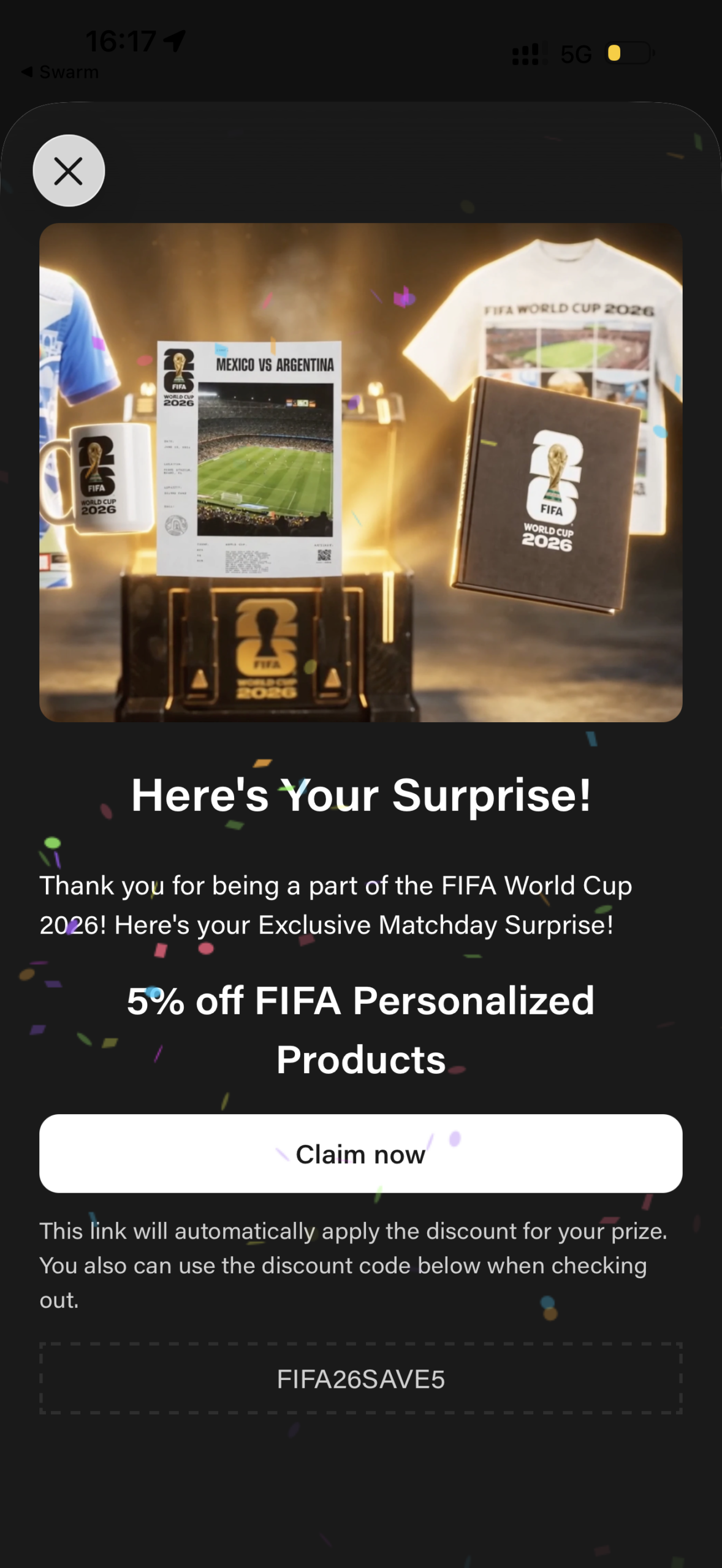 FIFA Matchday Surprise mit personalisierten Produkten
