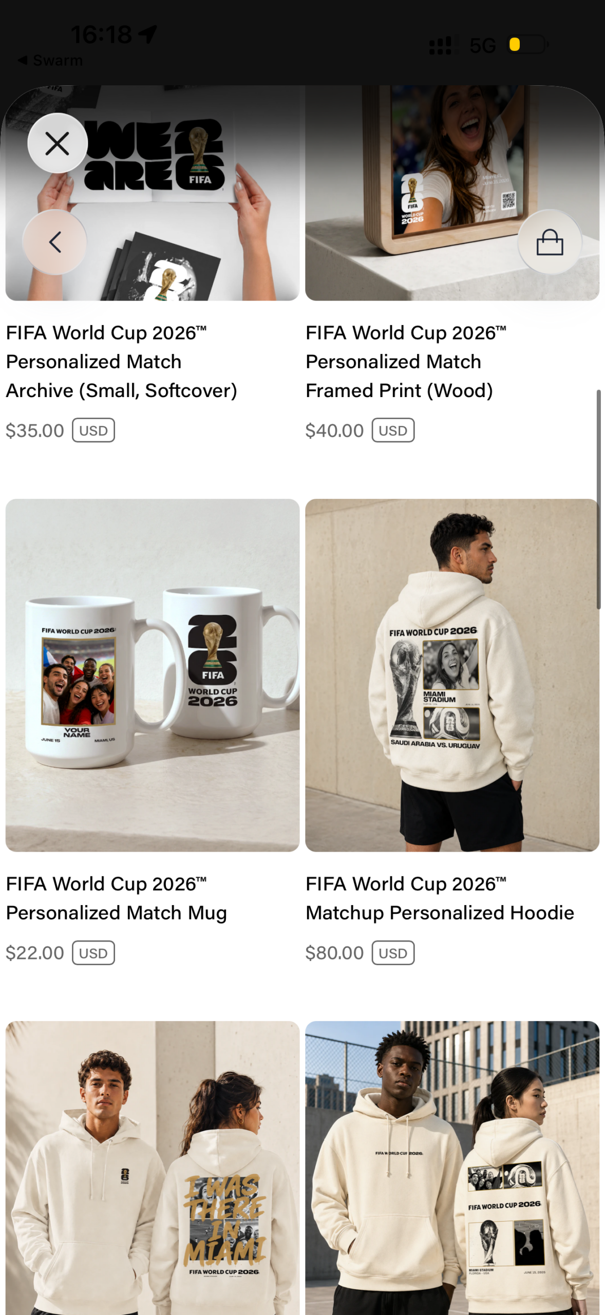 Personalisierte FIFA World Cup Produkte im FIFA Store